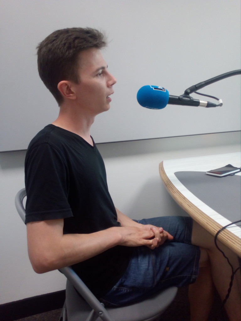 Victor à France Bleu Isère